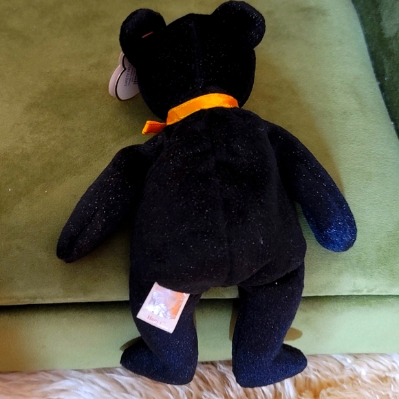 Ty Beanie Baby Haunt ERROR Tag #4SU14Z2J Color Black Size9" NWT - Picture 2 of 10